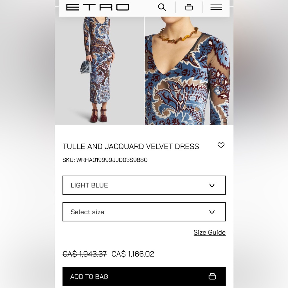 ETRO jacquard dress - Picture 8 of 11